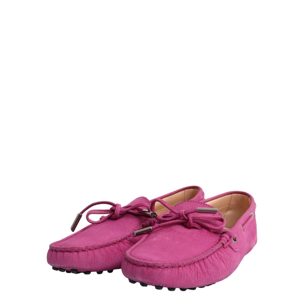 Nubuck Gommino Driving Loafers Purple