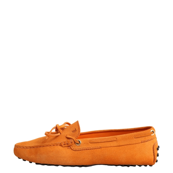 Suede Gommino Driving Loafers Orange