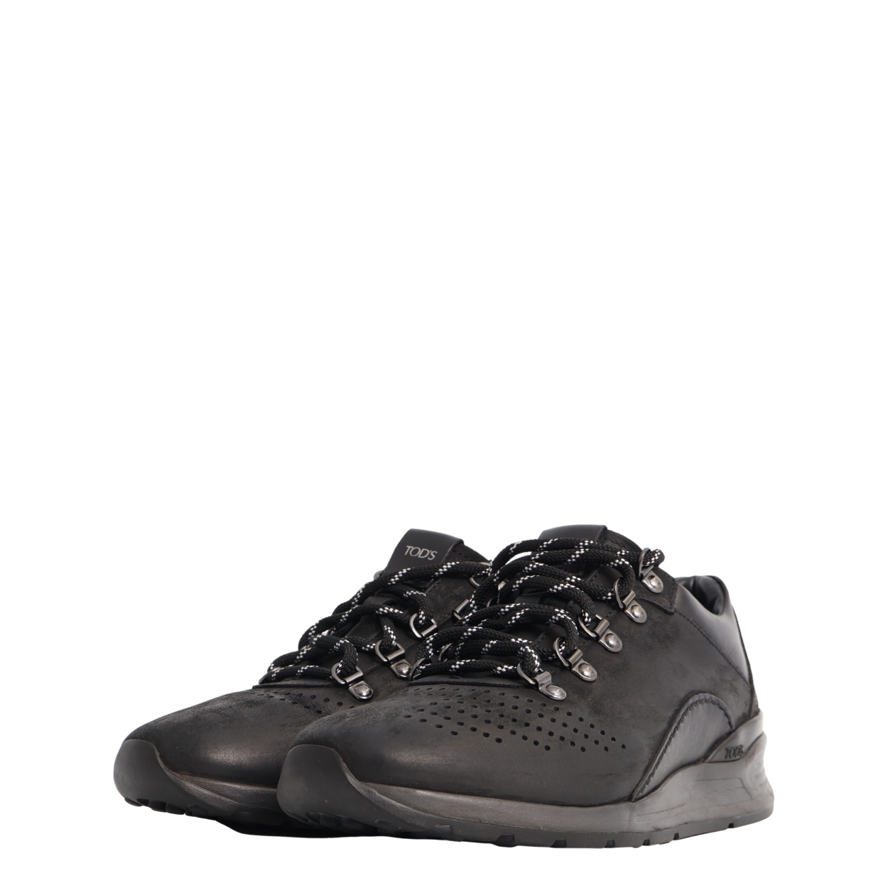 PRADA Tessuto/Leather Sneakers Black | Luxity