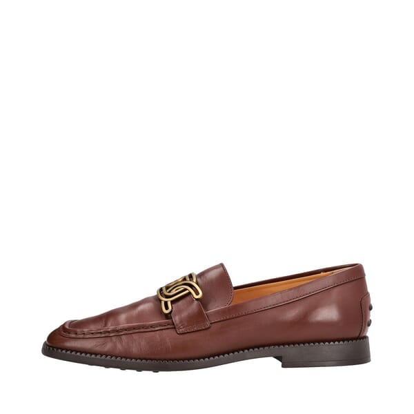 Leather Gommino Loafers Brown