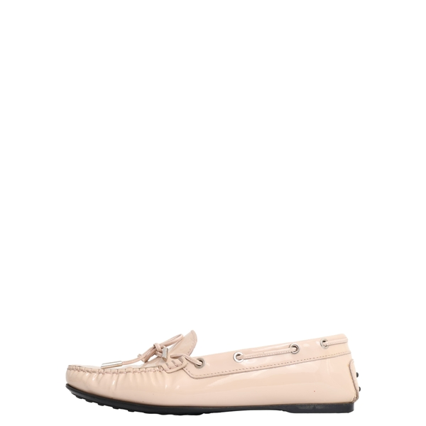 Patent Boat Gommino Loafers Taupe