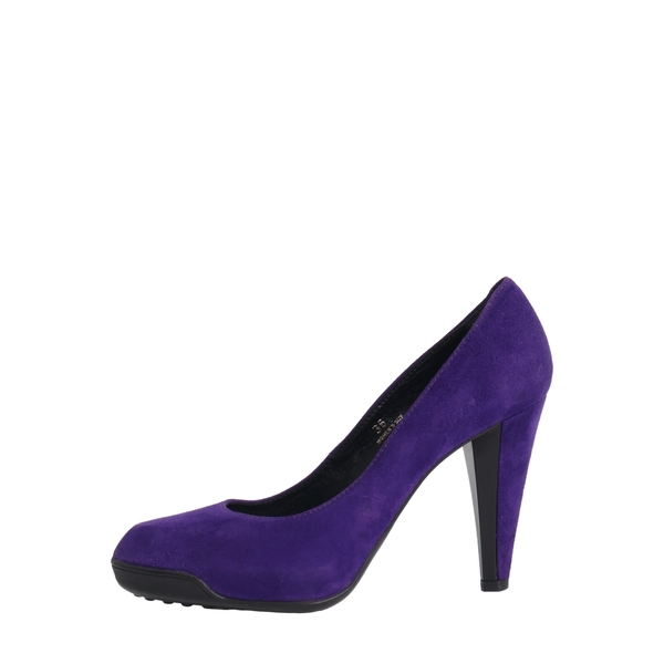 Suede Platform Pumps Violet