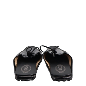 Patent Leather Gommino Mules Black, view 4