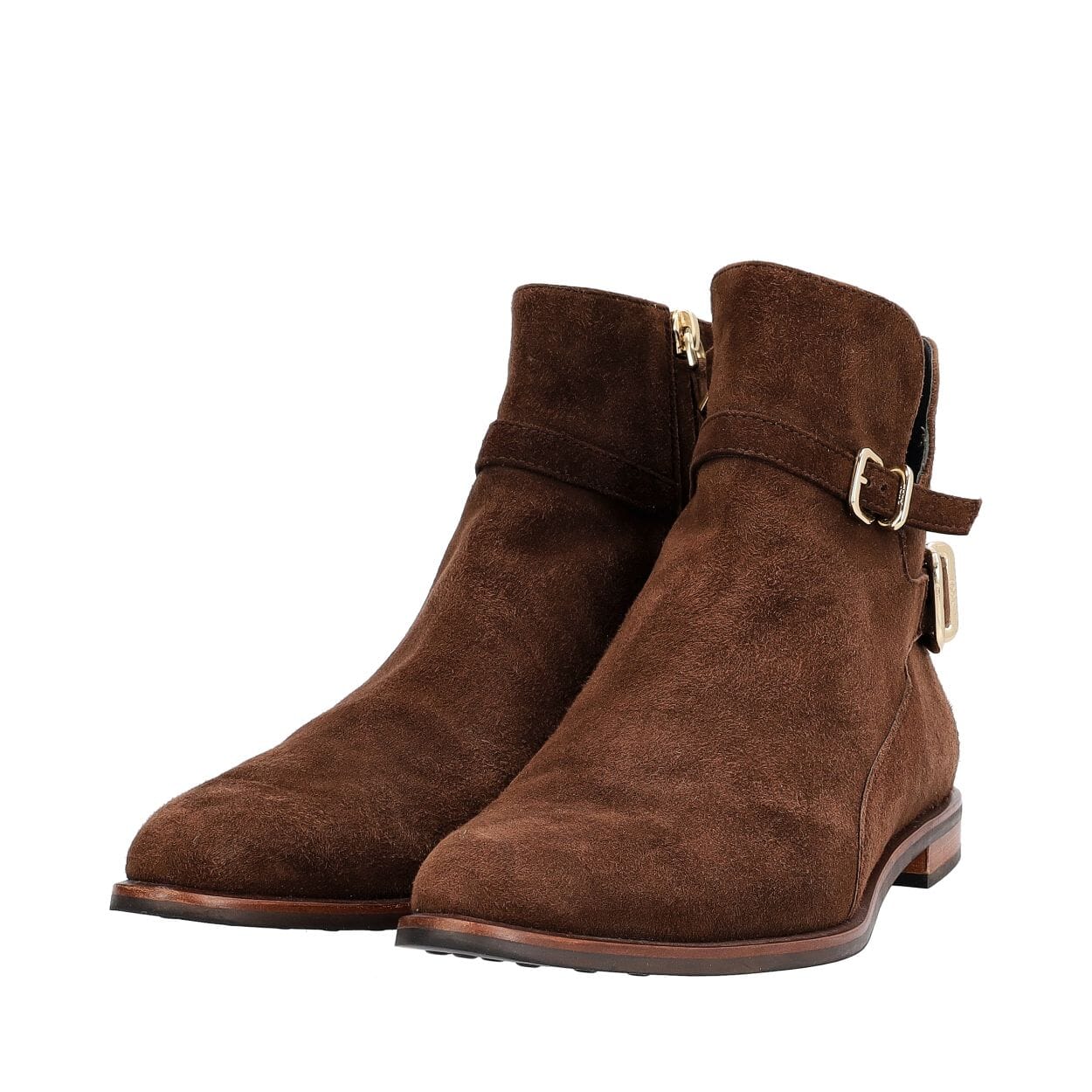 Suede Ankle Boots Brown