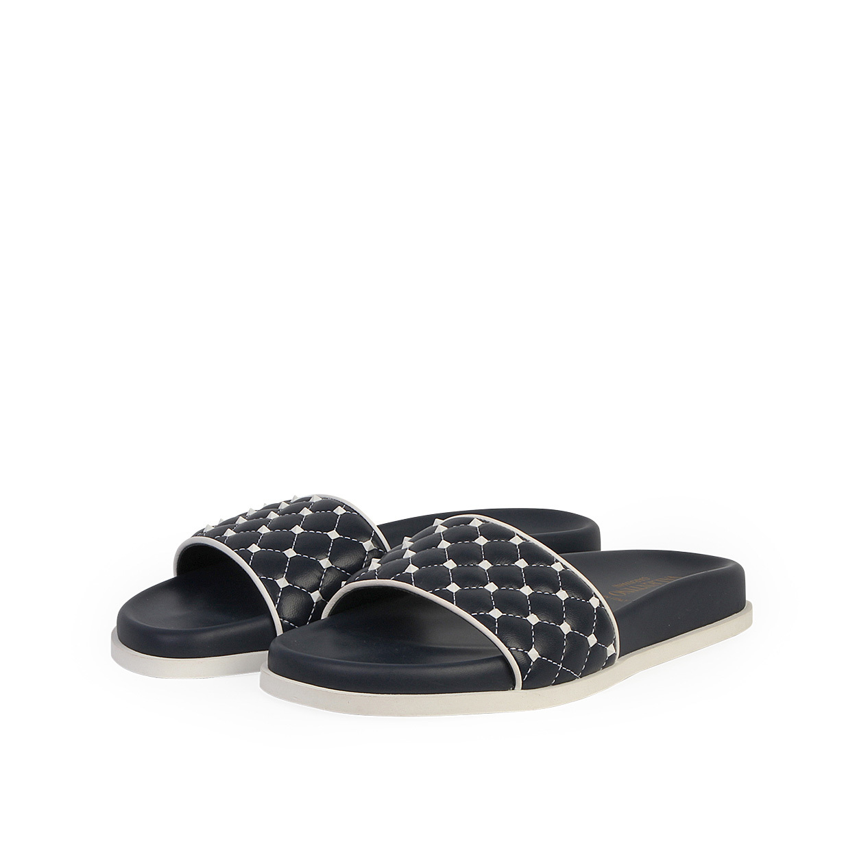 https://dbiyorq10n2b9.cloudfront.net/product-images/CSHOVA128/VALENTINO-Leather-Rockstud-Spike-Slides-NavyWhite-S-35.5-3-angle.jpg.webp