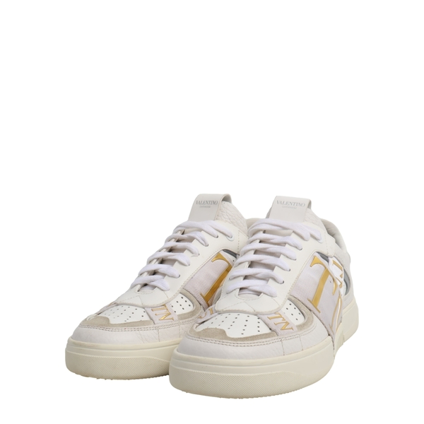 VALENTINO Leather VL7N Sneakers White/Gold | Luxity