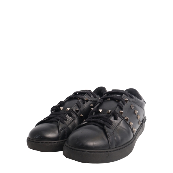 Leather Rockstud Untitled 11 Sneakers Black