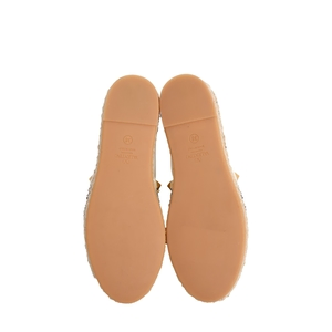 Leather Embroidered County Espadrilles White, view 5