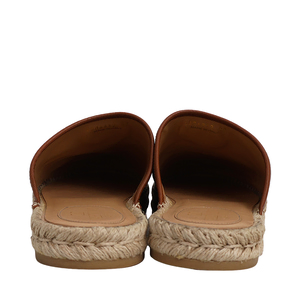 GARAVANI Leather Espadrille Mules Brown, view 5