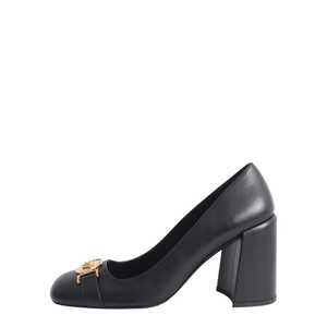 Leather Medusa Pumps Black, view 2