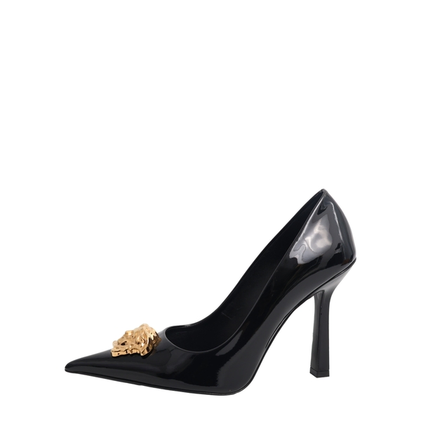 Patent Leather Medusa Pumps Black