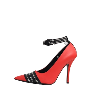 Leather Logo Pumps Orange/Red, view 2