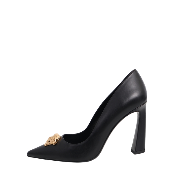 Leather Medusa Pumps Black