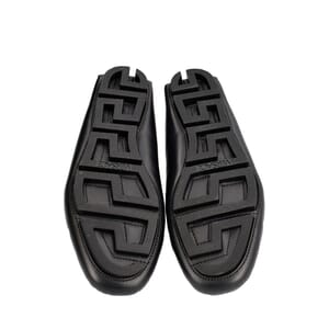 Leather Medusa Loafers Black, view 5