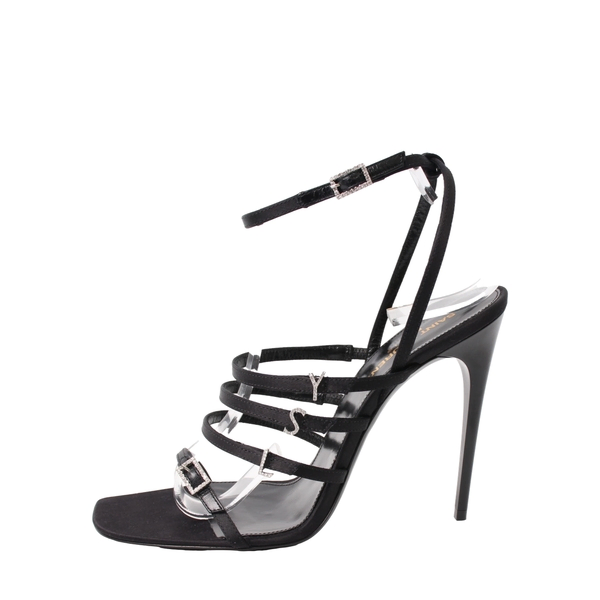 Satin Jerry Sandals Black