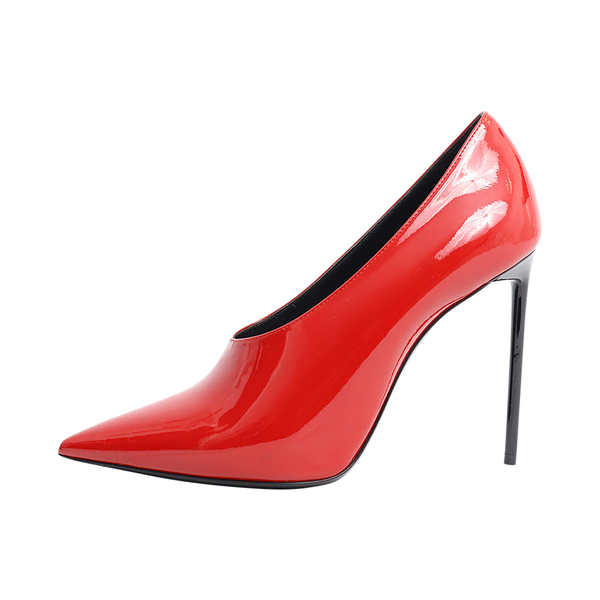 Patent Anja Pumps Red