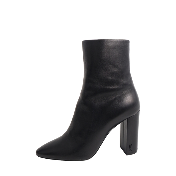Leather Lou Ankle Boots Black