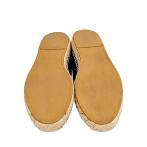 Leather Espadrilles Black, view 5