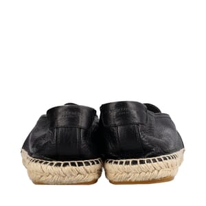 Leather Espadrilles Black, view 4