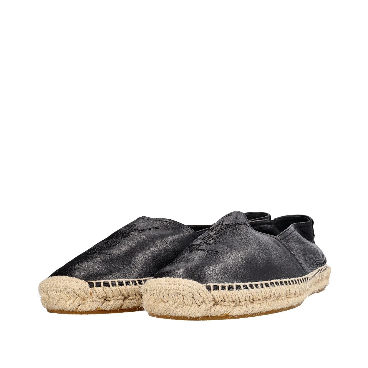 Leather Espadrilles Black