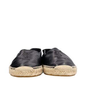 Leather Espadrilles Black, view 3