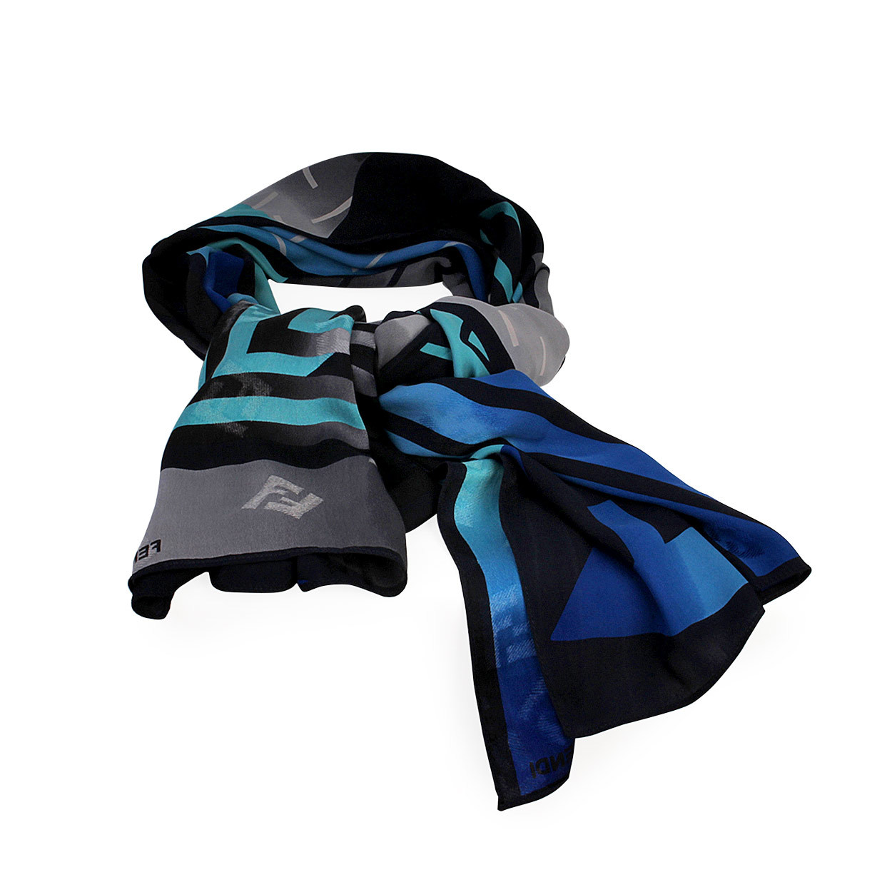 fendi pink silk and wool shawl