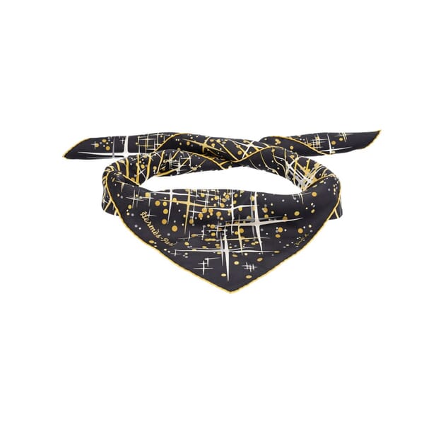 Silk Magic Kelly Scarf Yellow/Black
