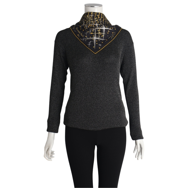 Silk Magic Kelly Scarf Yellow/Black
