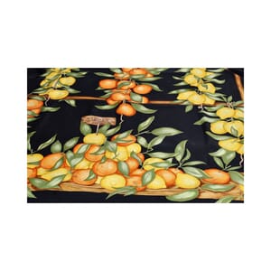 Silk Oranges Et Citrons Scarf Multicolour, view 3