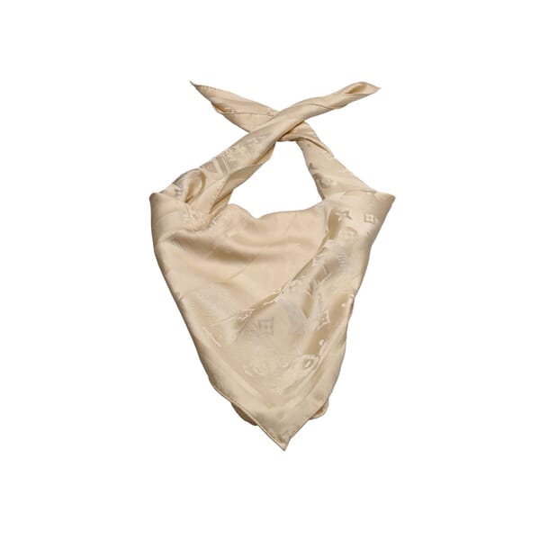 Silk Handle With Care Scarf Cream