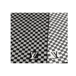 Mixed Material Damier Petit Scarf, view 2