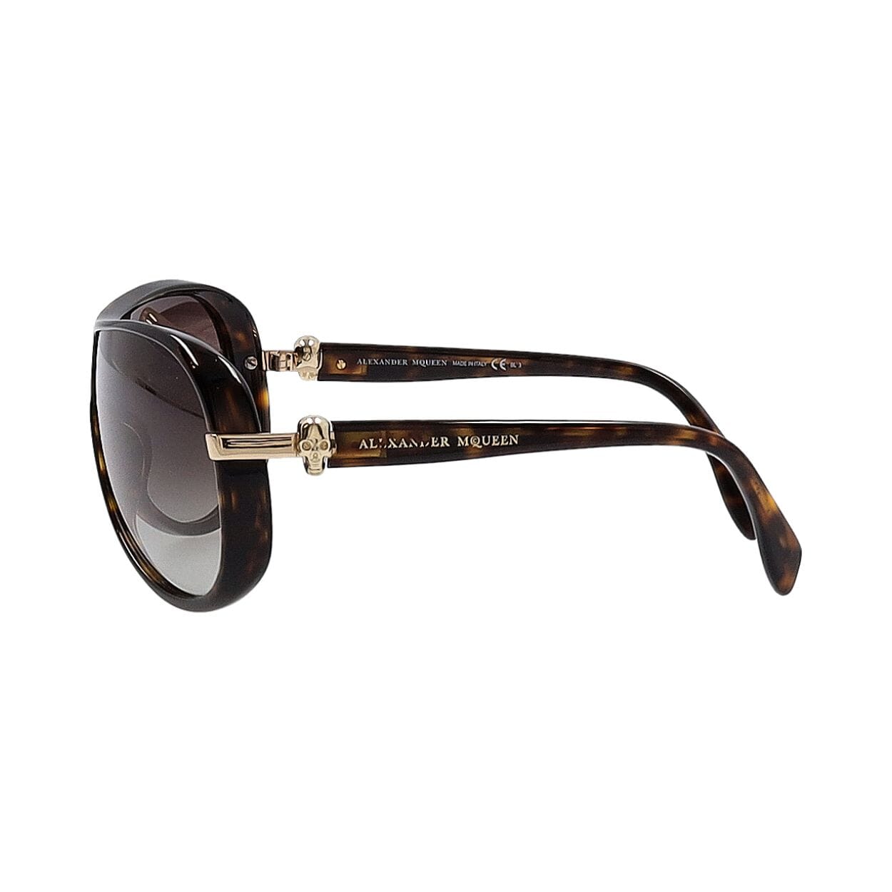 BULGARI Sunglasses 6077-B Gold Tone | Luxity display picture 2