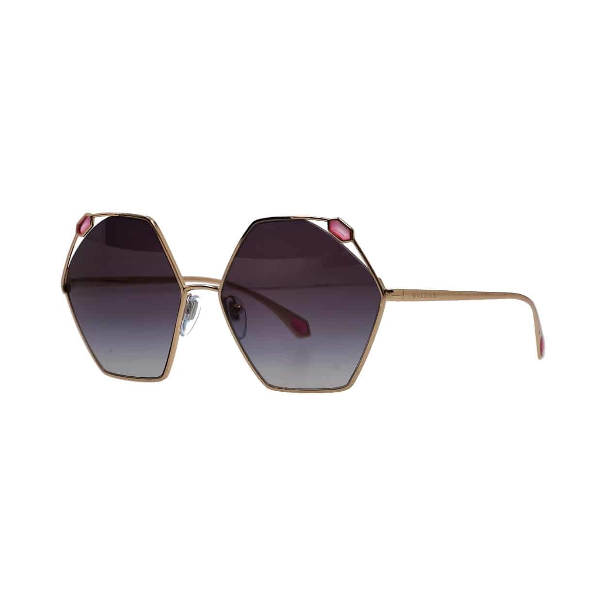 BULGARI Crystal Sunglasses 6160 Gold Tone | Luxity