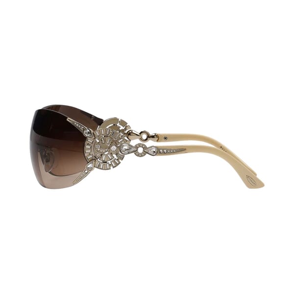Crystal Sunglasses 6039-B Brown/Ivory