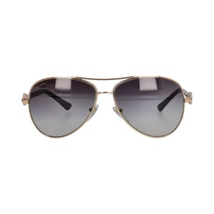 Crystal Sunglasses 6073 Black/Gold Tone, view 3