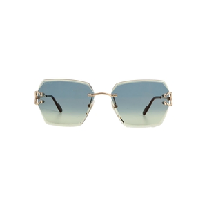 Classic C De Cartier Sunglasses CT04666S Gold Tone, view 3