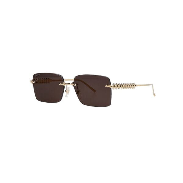Rimless Sunglasses CT0545S Gold Tone
