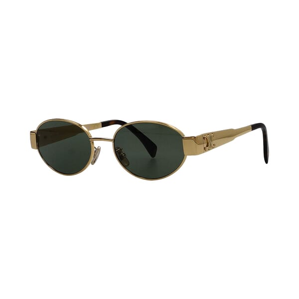 Triomphe Sunglasses CL40235U Gold/Green