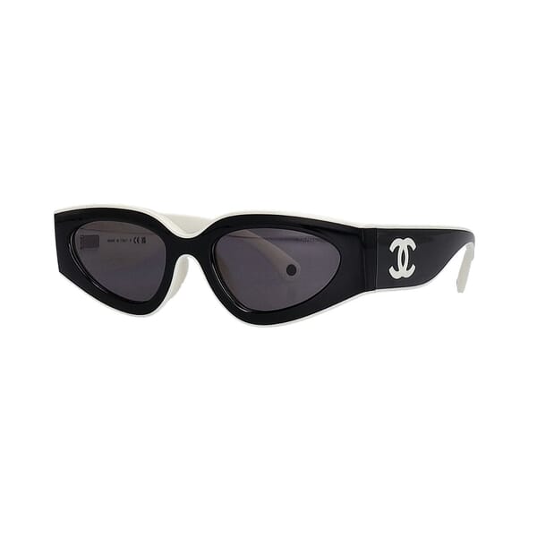 Logo Sunglasses 6056 Black/White