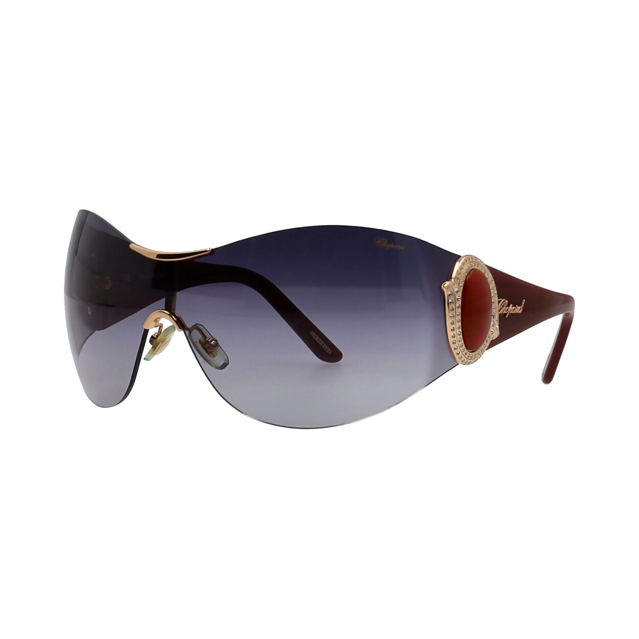 CHOPARD Sunglasses 2 SCH 901S Burgundy | Luxity display picture 1