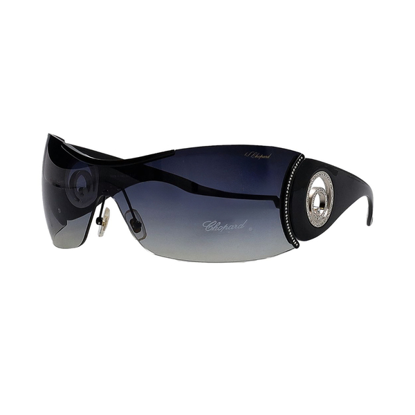 Vintage Crystals Shield Sunglasses H865S Black