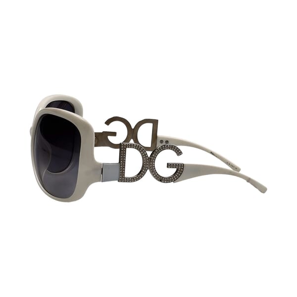 Crystal Sunglasses DG6011B White