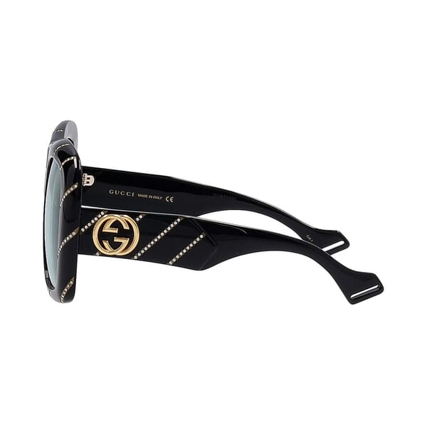 Oversized Crystal Sunglasses GG0498 Black