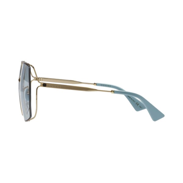 Oversized Sunglasses GG0817S Blue/Gold