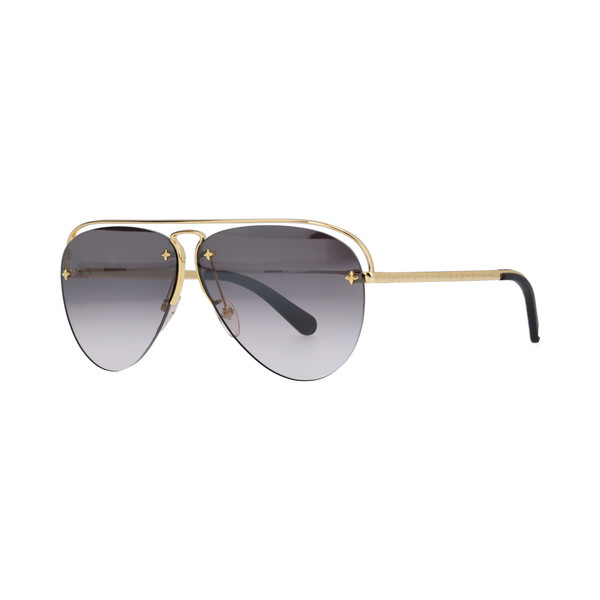 Louis Vuitton Z1045W Louis Vuitton Goldtone Metal Rimless Aviator Grease  main image 2