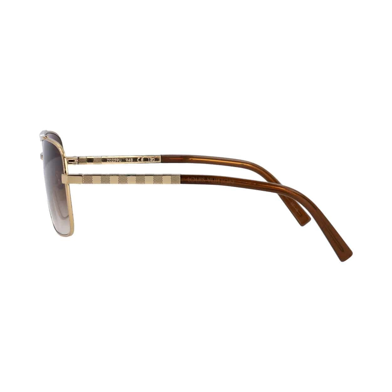 LOUIS VUITTON Attitude Sunglasses ZO259U Gold | Luxity