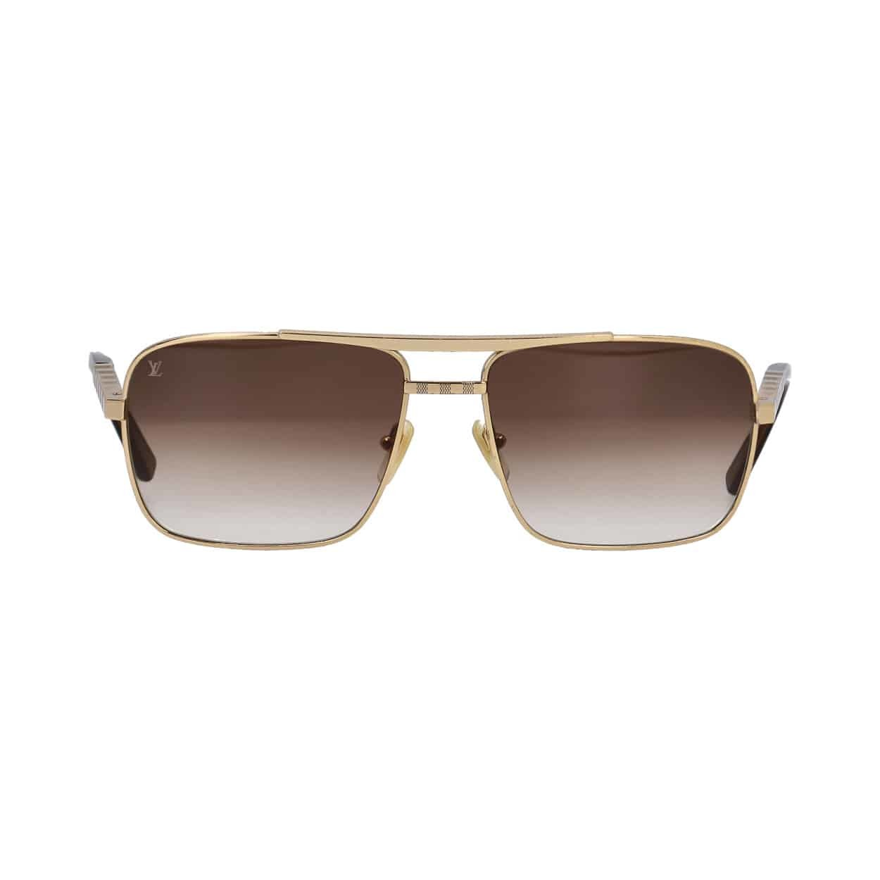 LOUIS VUITTON Attitude Sunglasses ZO259U Gold | Luxity