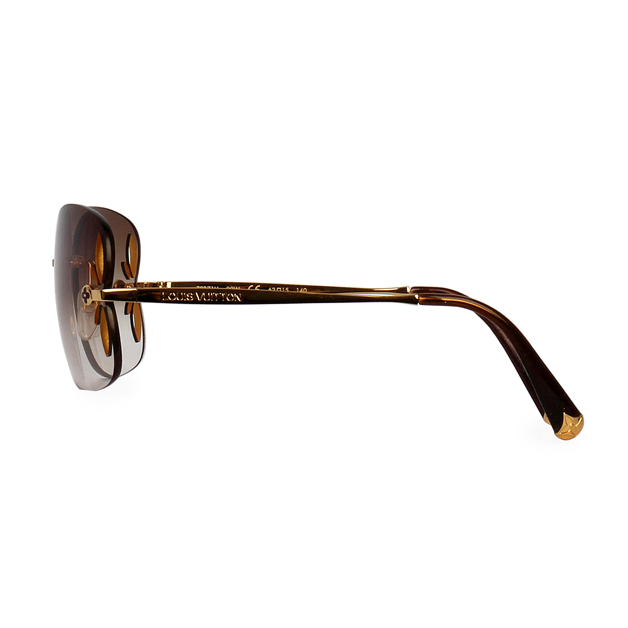 LOUIS VUITTON Lily Sunglasses Z0371U Brown Glitter | Luxity