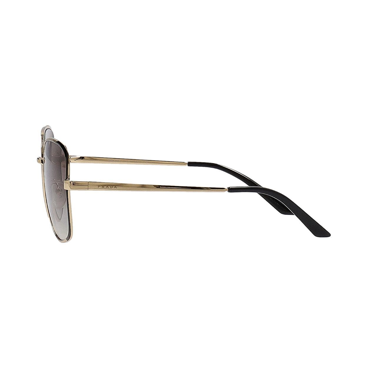 Prada Gold and Black Frame Sunglasses SPR60X Prada PR A60S XL (59 - 16) with Green lenses and Gold frame  main image 2