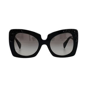 Medusa Embellished Sunglasses MOD. 4308-B Black, view 3